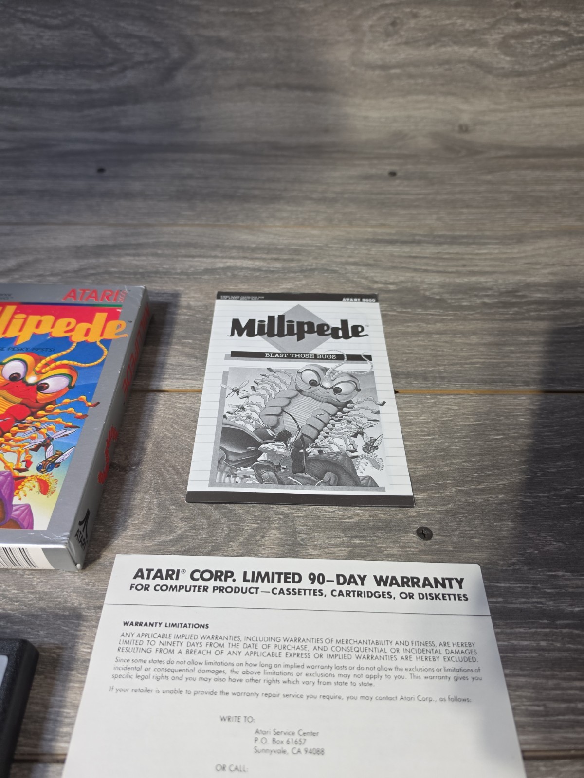 MILLIPEDE Video Game For ATARI 2600 Complete In Box CIB- Great Box- Tested