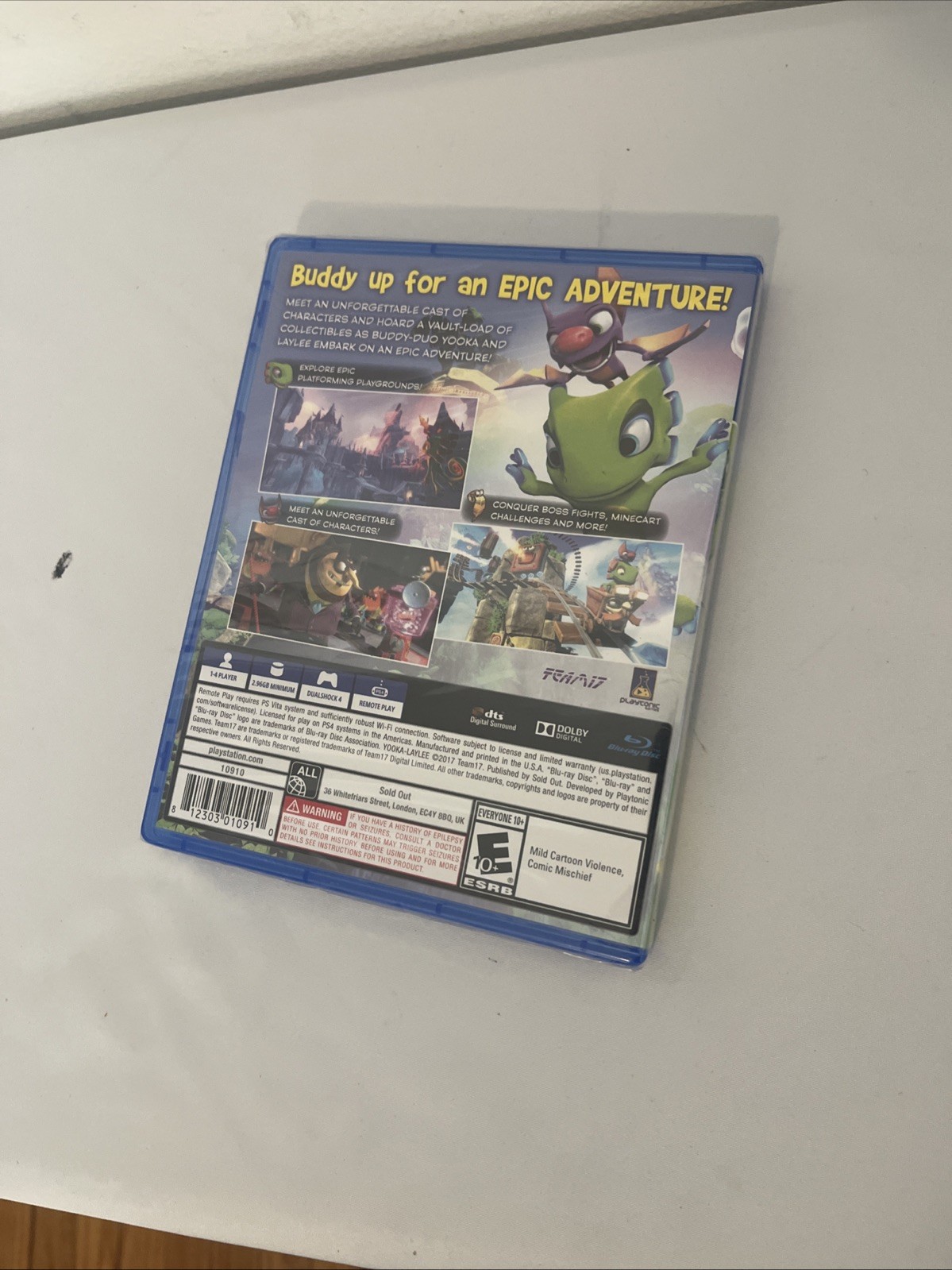 Yooka-Laylee (Sony PlayStation 4) Factory Sealed