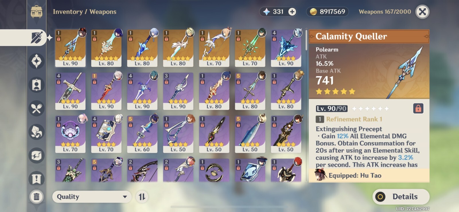 Genshin impact account