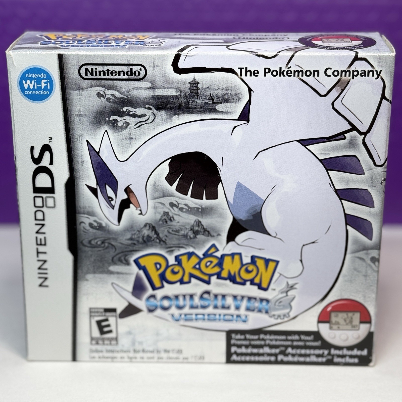 Pokemon Soul Silver Version (French Canadian CDF) Complete Big Box & Pokewalker