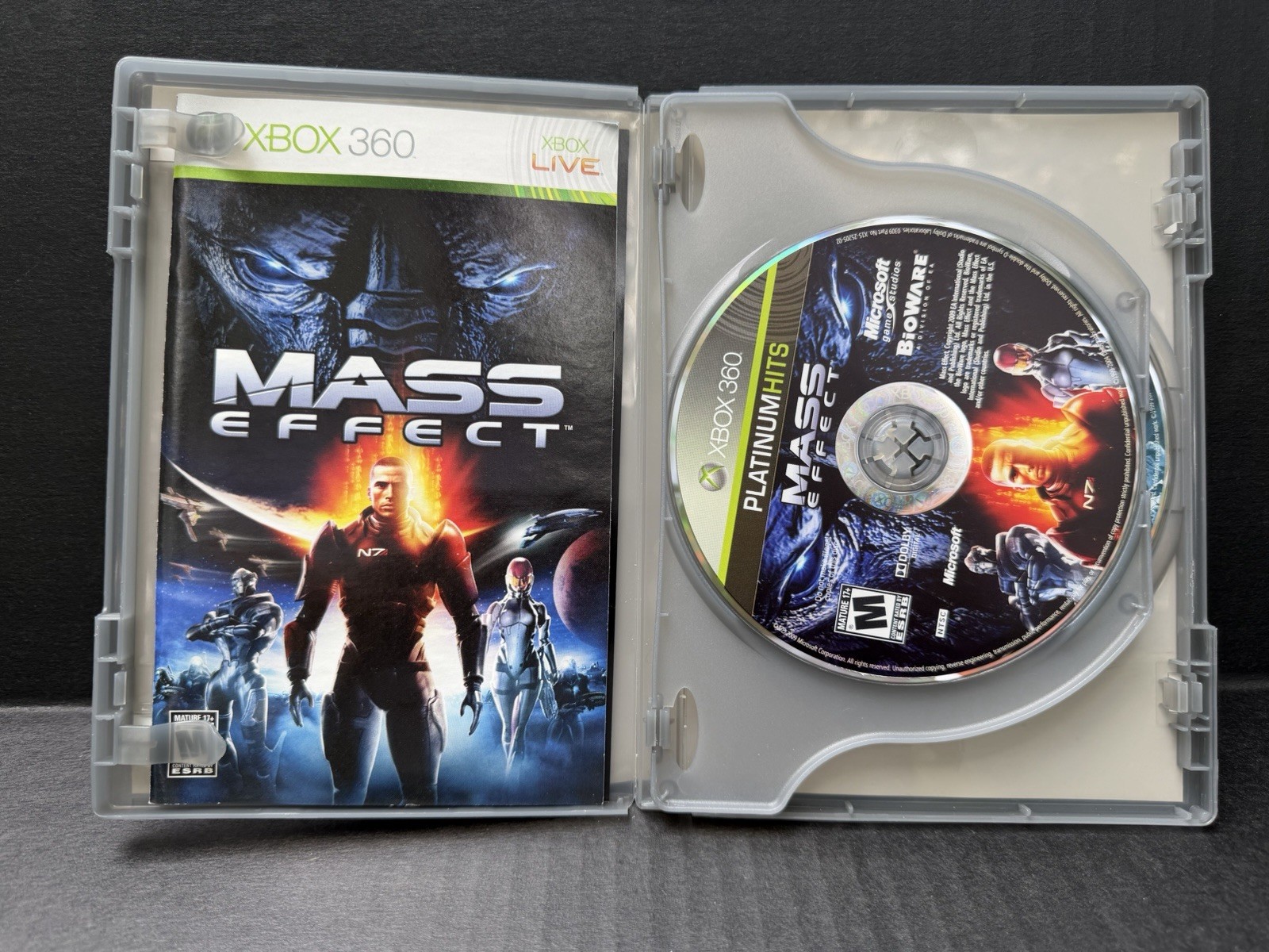 Mass Effect Platinum Hits Microsoft Xbox 360 Video Game Tested Works
