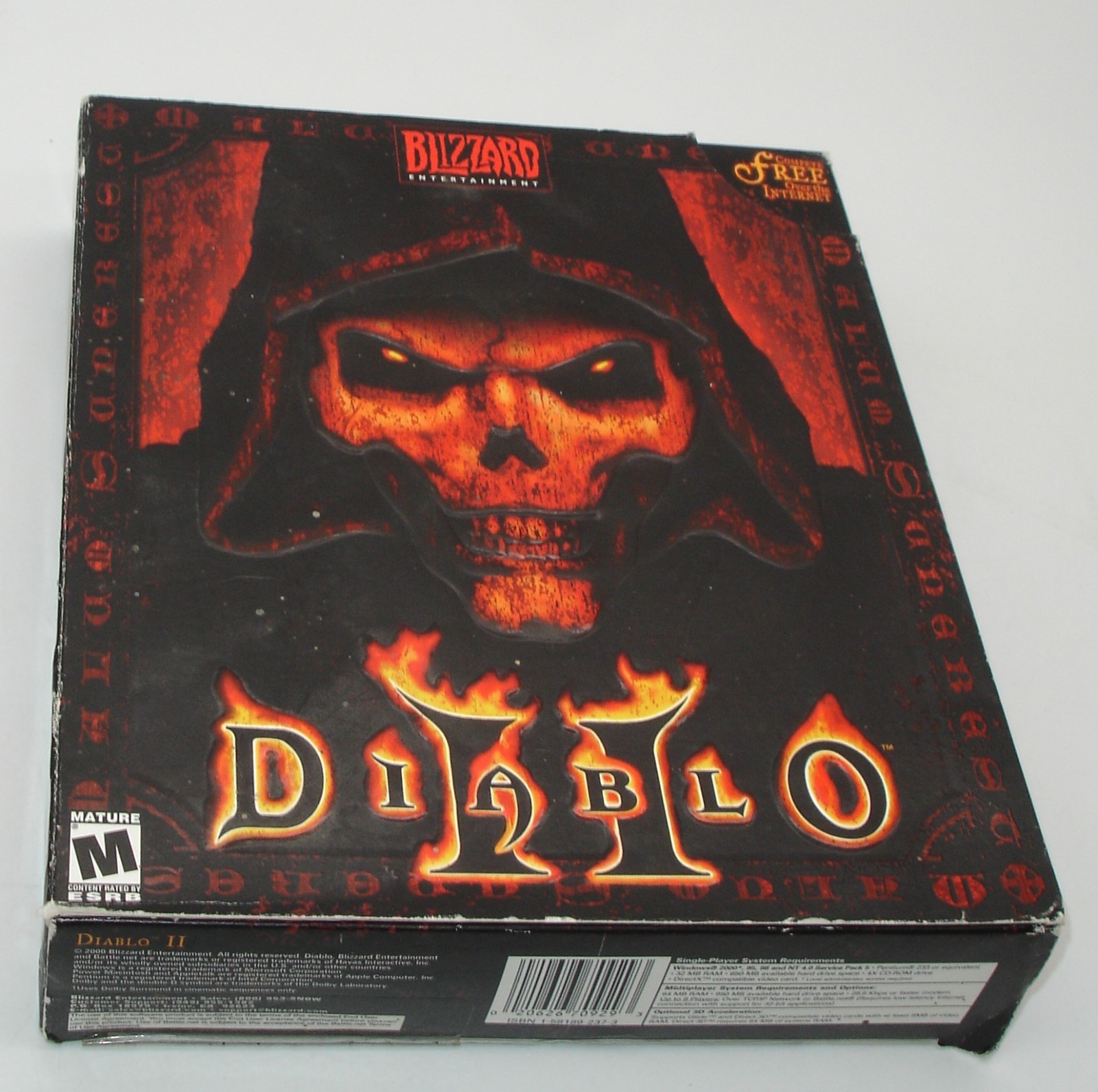 Diablo II Big Box Macintosh PC CD-ROM Game Blizzard 2000 Used Complete