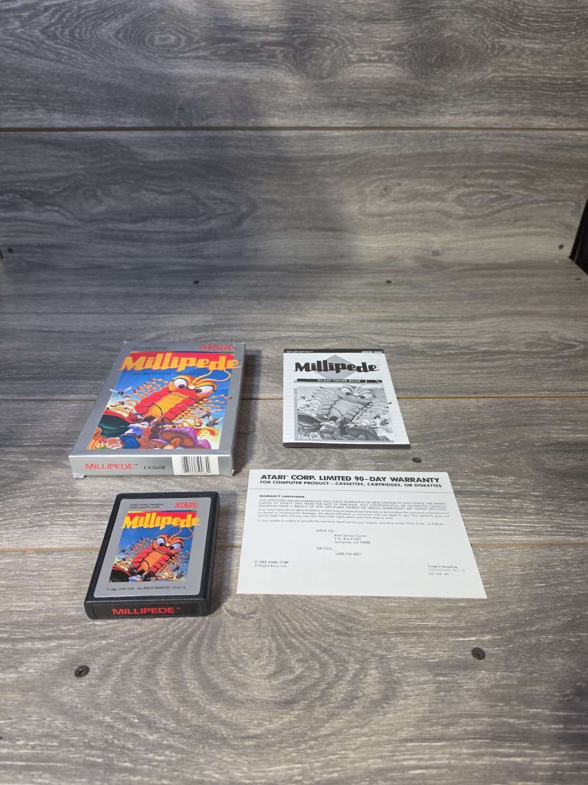 MILLIPEDE Video Game For ATARI 2600 Complete In Box CIB- Great Box- Tested