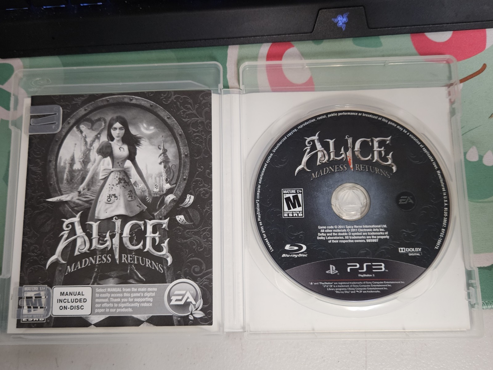 Alice Madness Returns Sony PlayStation 3 PS3 COMPLETE CIB **FREE SHIPPING**