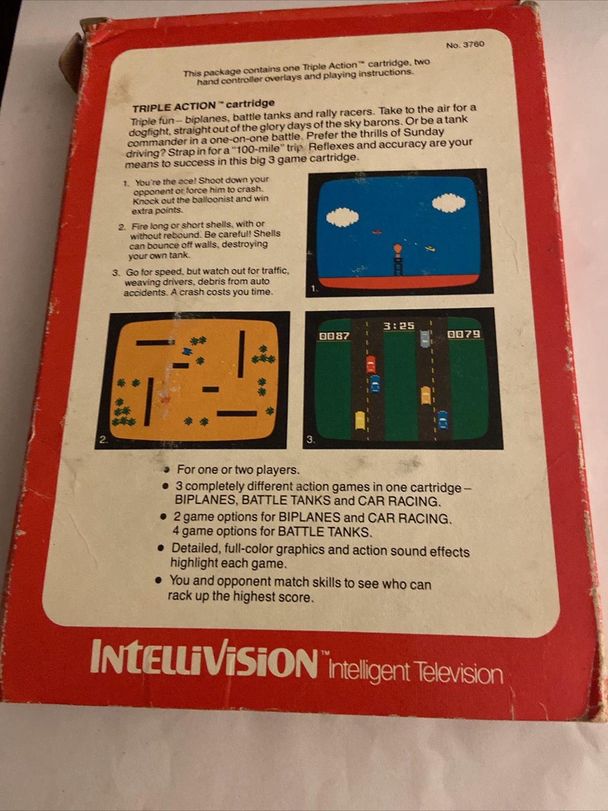 INTELLIVISION TRIPLE ACTION BOXED