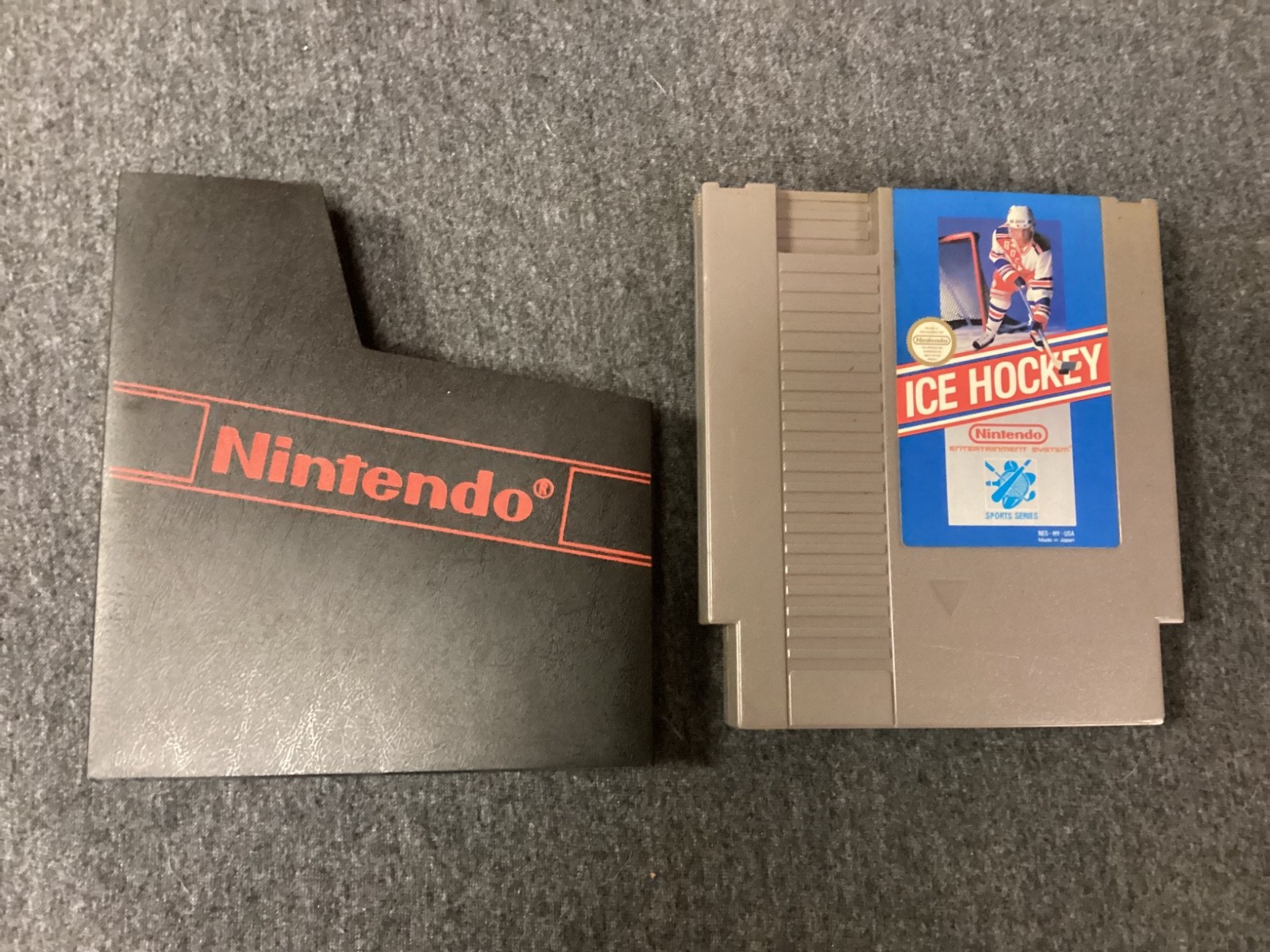 Ice Hockey NES Nintendo + Sleeve Tested in Pics Best Hockey on NES Careful Shipp