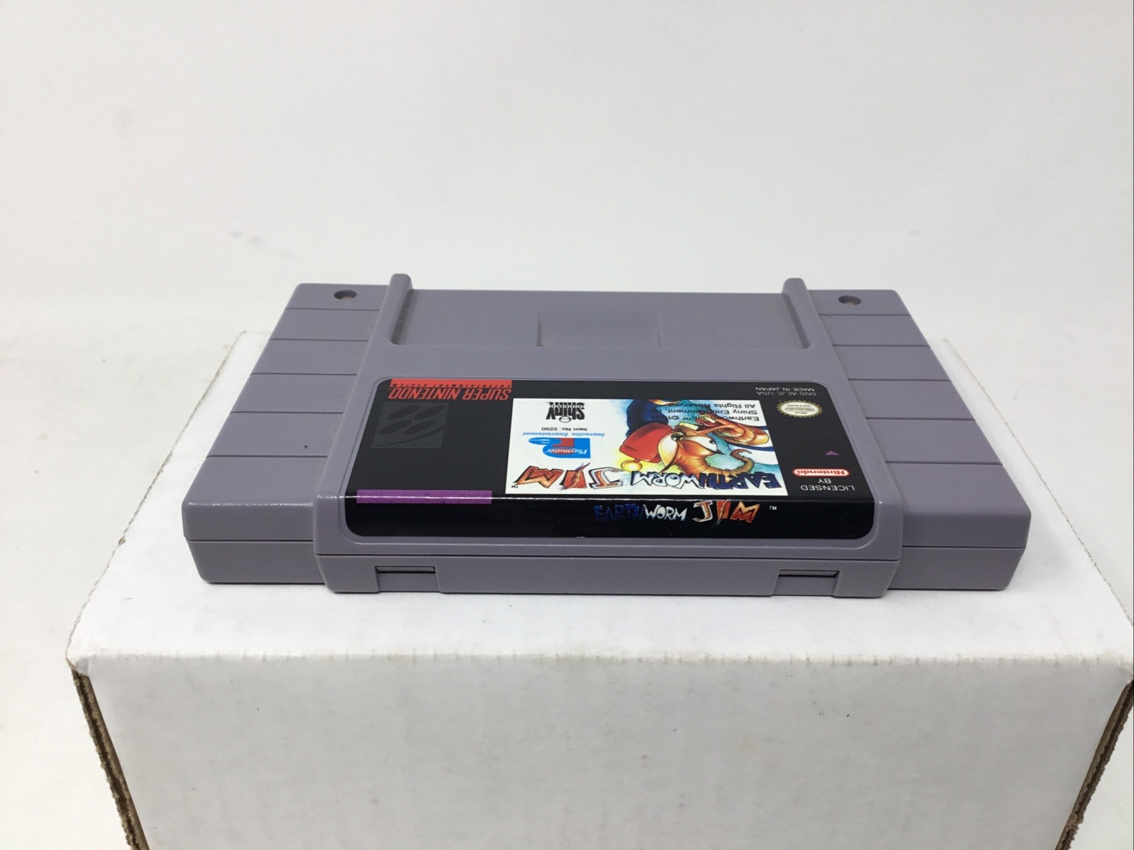 AUTHENTIC Earthworm Jim Untested! (Super Nintendo SNES) In Box No Booklet