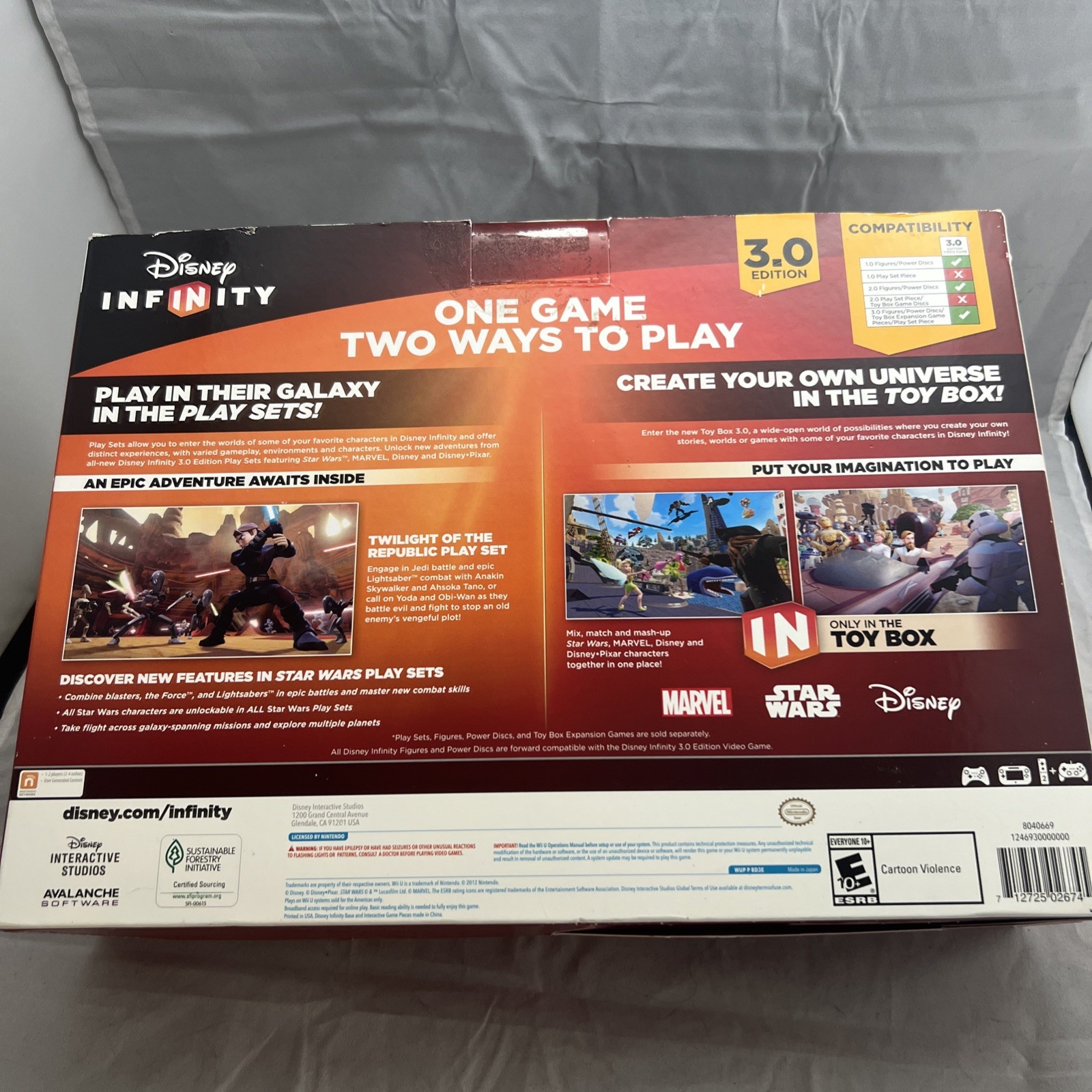 Nintendo WII U Disney Infinity STAR WARS 3.0 Starter Pack Game NEW