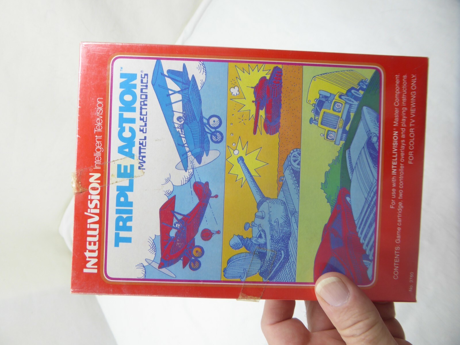 Triple Action (Intellivision, 1981) NOS Gatefold cellophane intact
