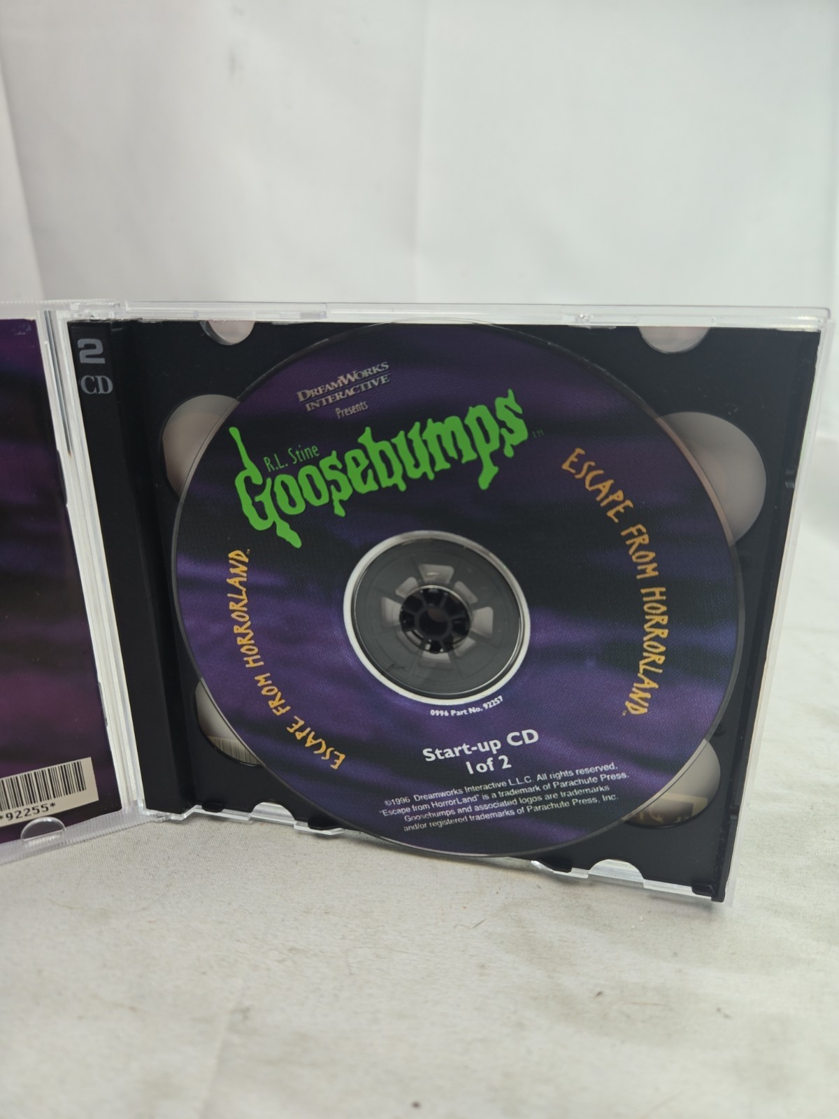 Goosebumps Escape from Horror Land PC CD-ROM 96 Complete 2 Disc Set Windows 95