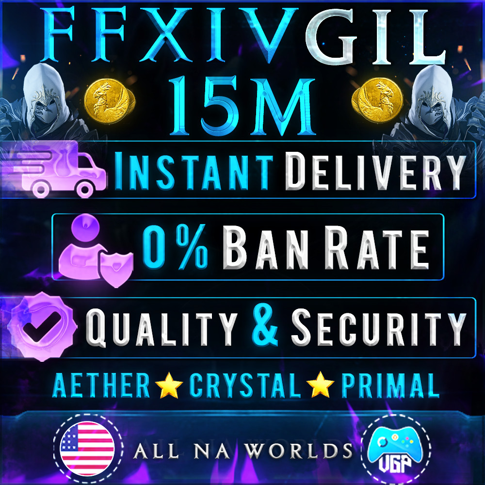 FFXIV Gil Final Fantasy 14 Gil |🔥 15M 🔥| FF14 Gil |NA & EU|✔️100% Positive FB