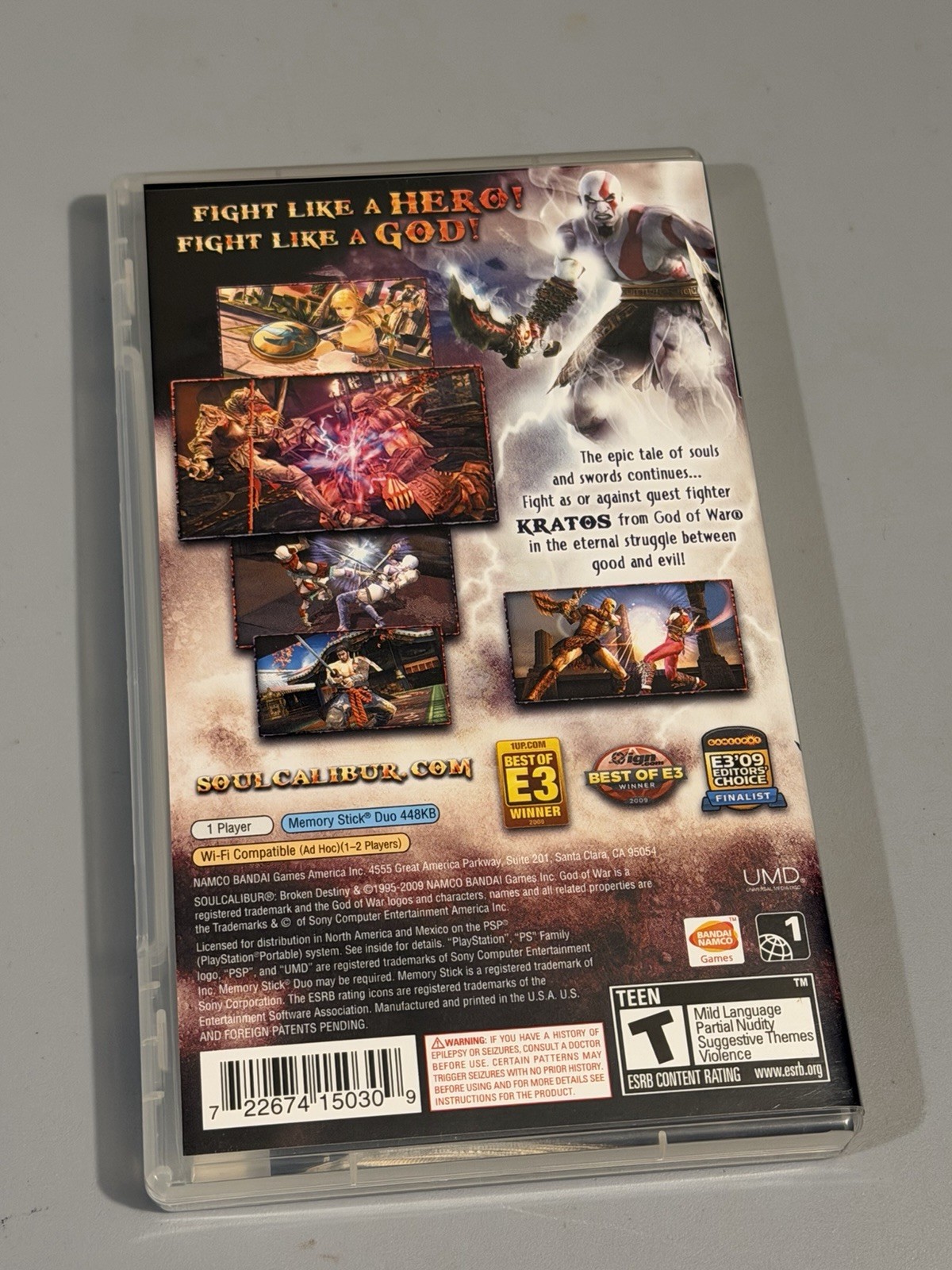Soul Calibur: Broken Destiny Sony PSP Complete CIB