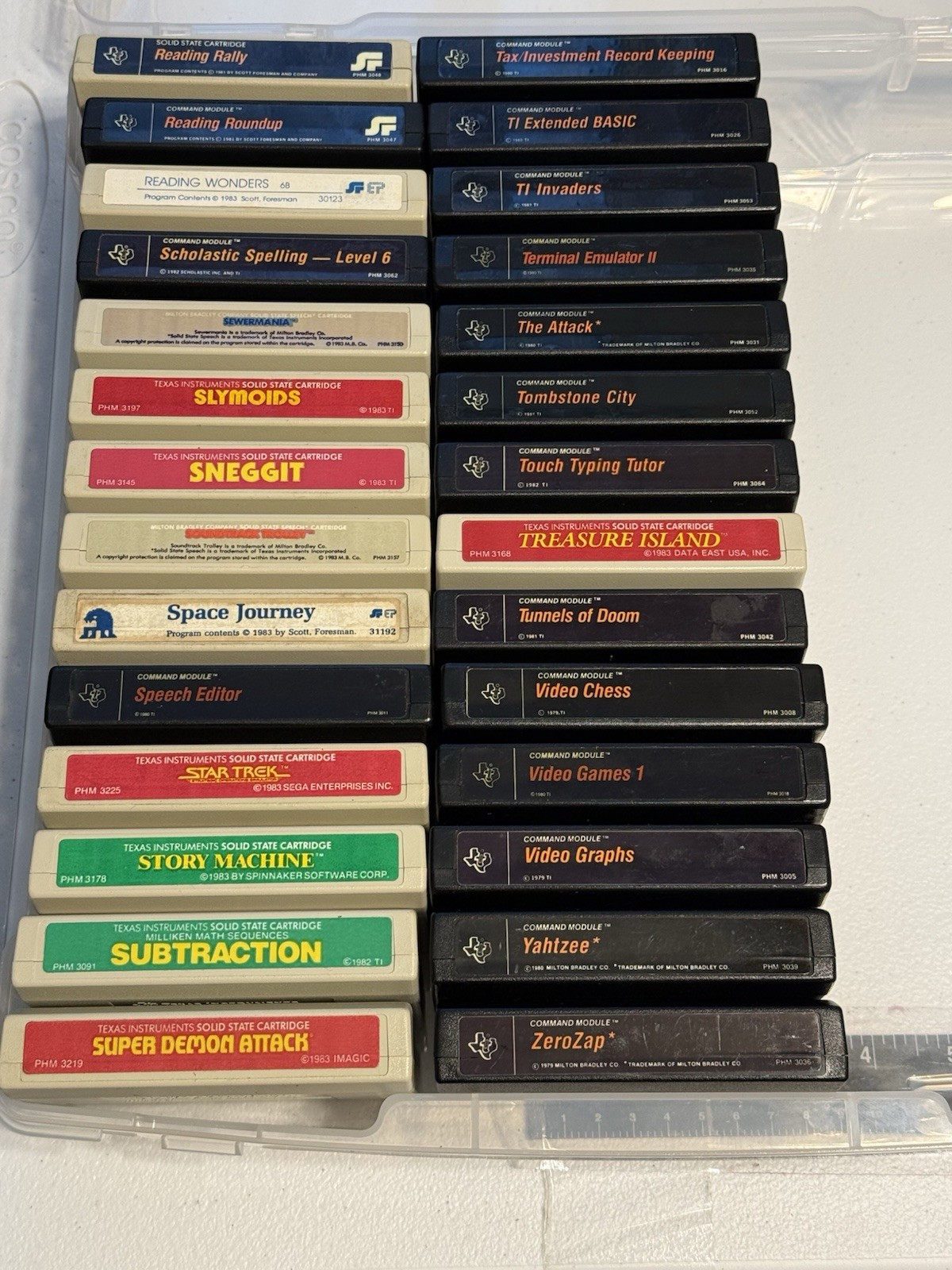 TI-99 Texas Instruments Program Carts (Some with Manuals) – Mix & Match
