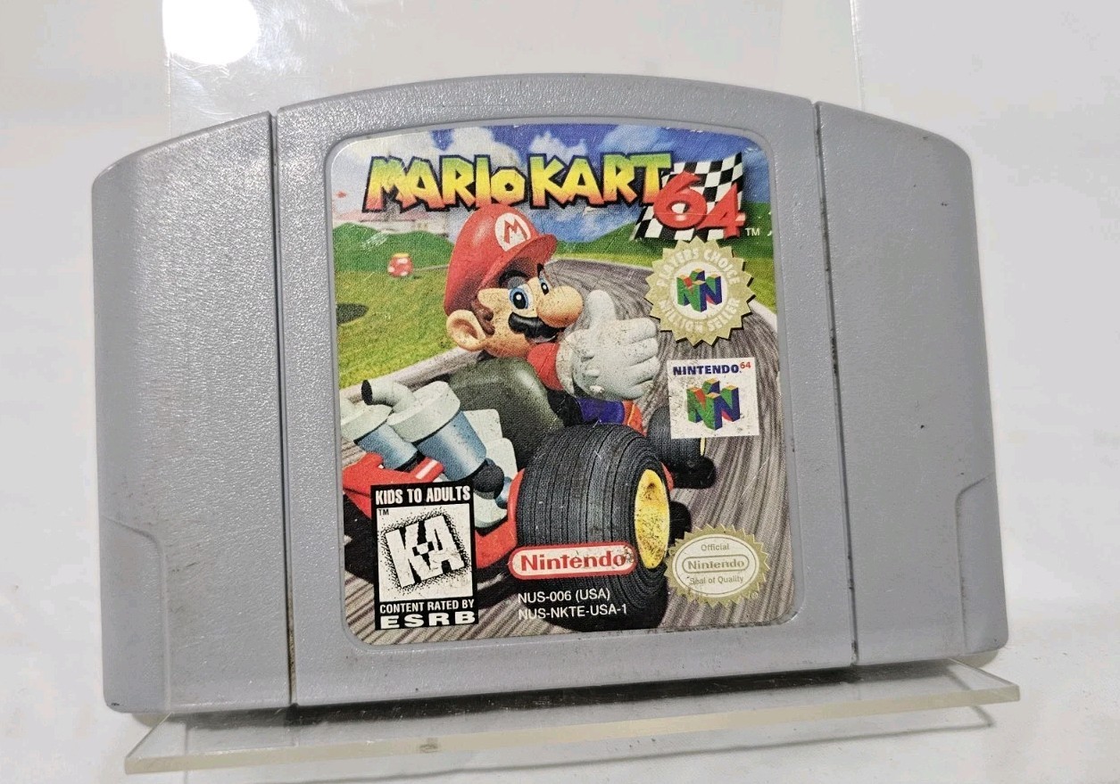 Mario Kart N64 Nintendo 64, 1996 Authentic Game Cartridge Only Tested