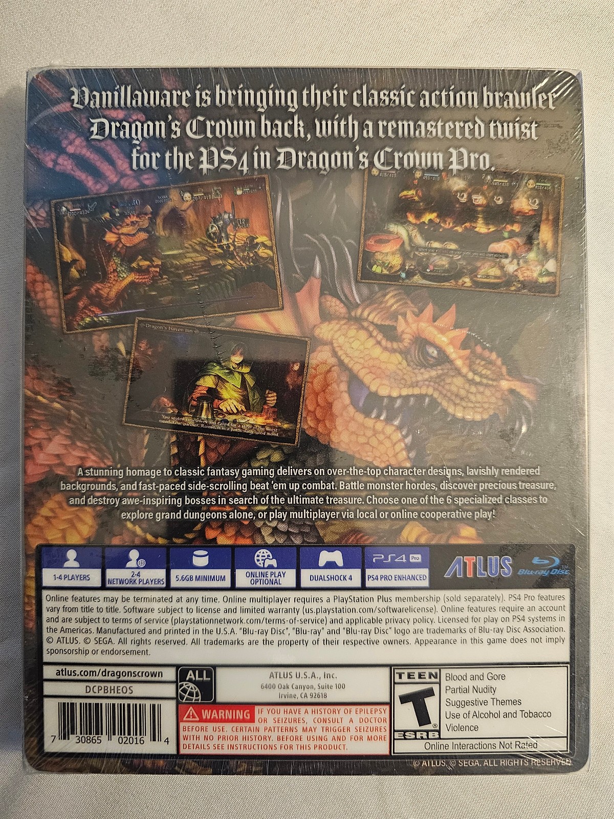 Dragon’s Crown Pro: Battle Hardened Edition Sony PlayStation 4 NEW SEALED
