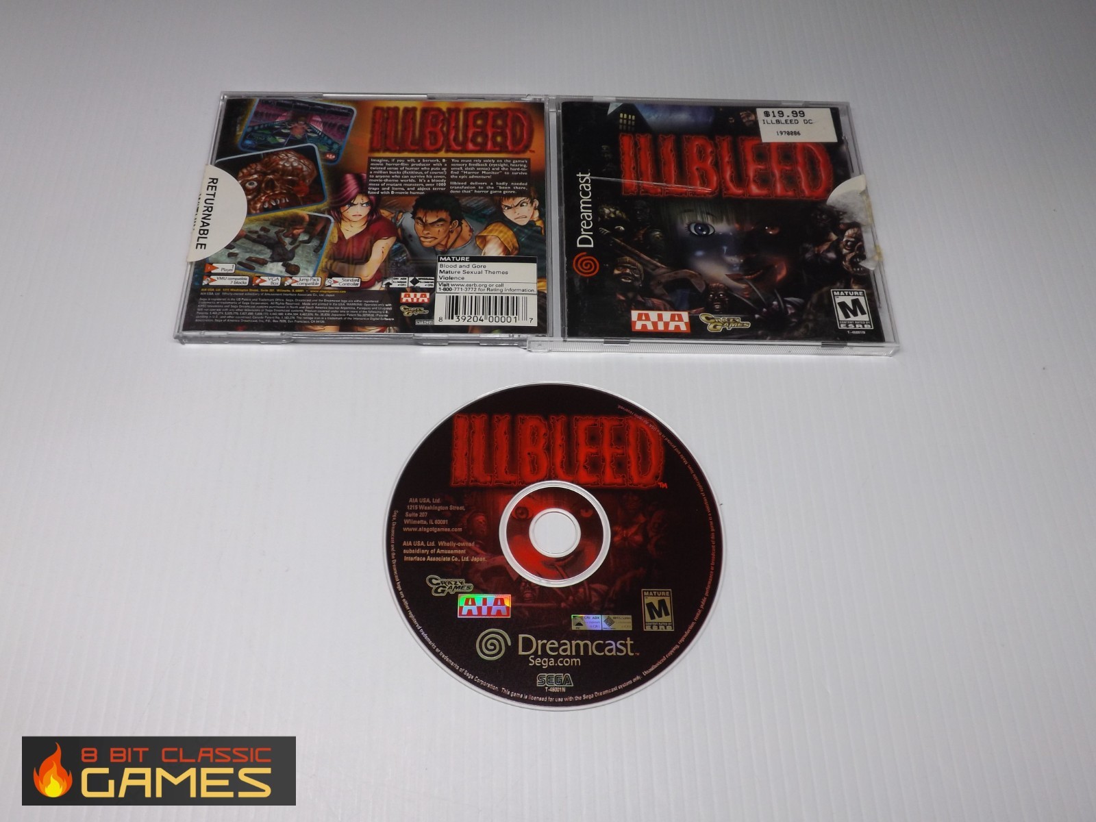 Illbleed COMPLETE – Sega Dreamcast – FAST SHIPPING! 716a