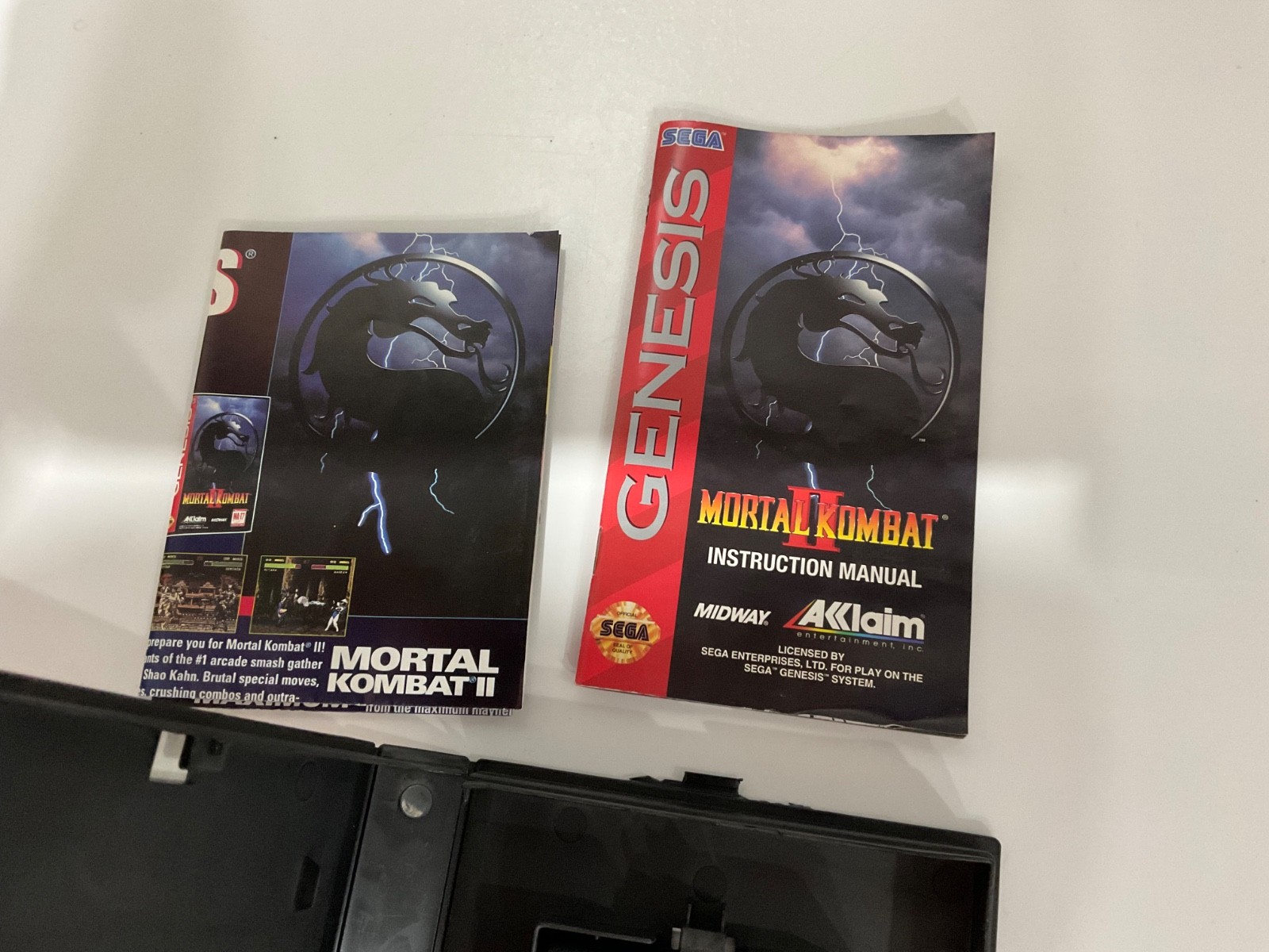 Sega GENESIS Game Lot MORTAL KOMBAT 1 2 3 Trilogy Bundle
