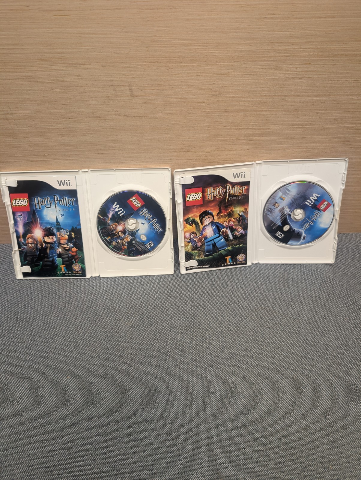 LEGO Harry Potter Years 1-4 & 5-7 Nintendo Wii Complete CIB Tested Lot of 2