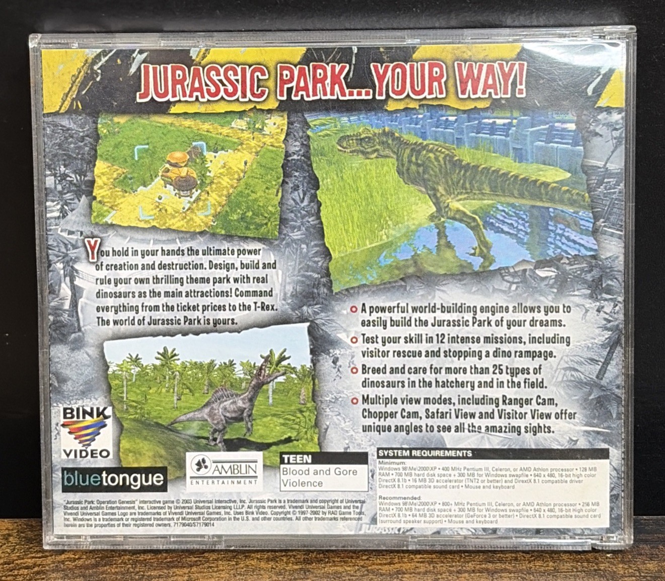 Jurassic Park: Operation Genesis (PC: Windows, 2003) In case Free Shipping