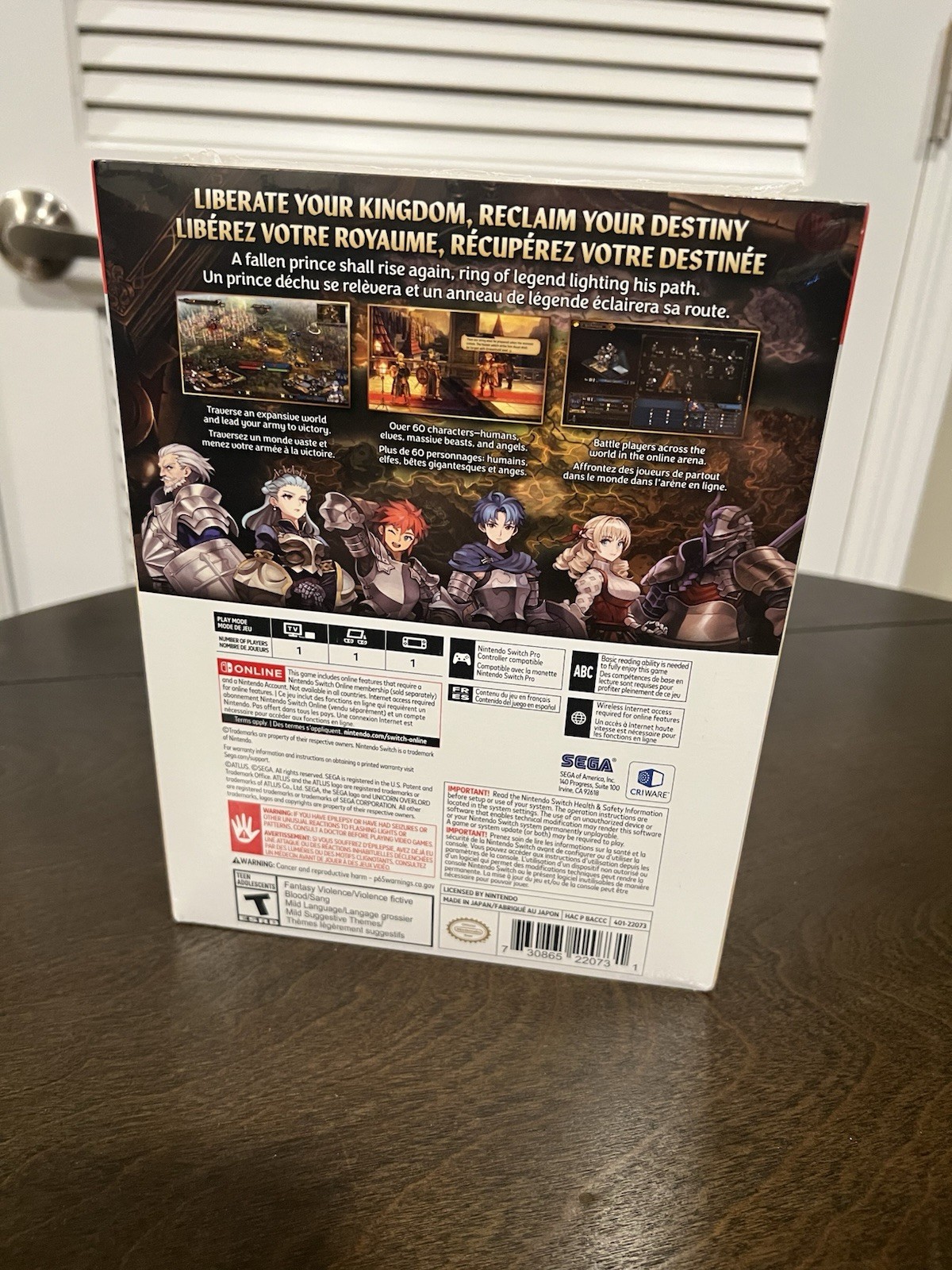 Sealed and Mint Unicorn Overlord Monarch Edition for Nintendo Switch