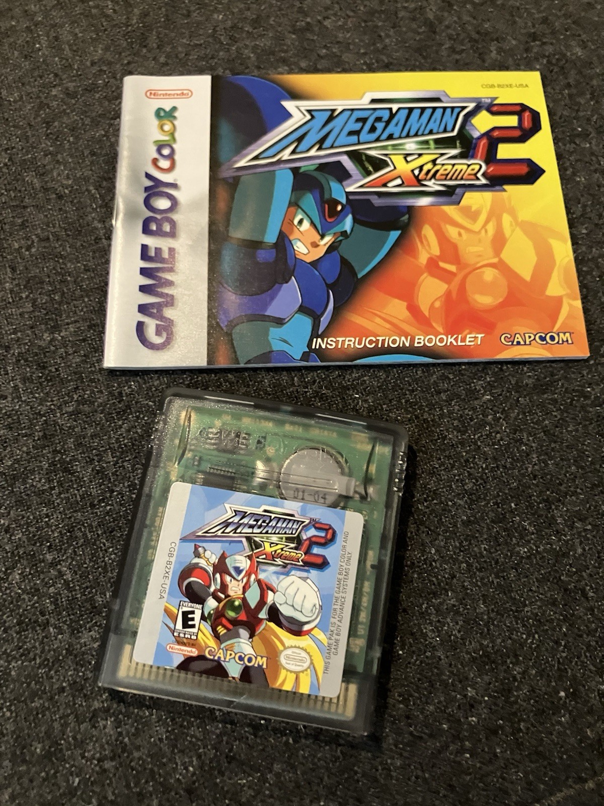 Mega Man Xtreme 2 (Nintendo Game Boy Color) Cartridge + Manual NTSC