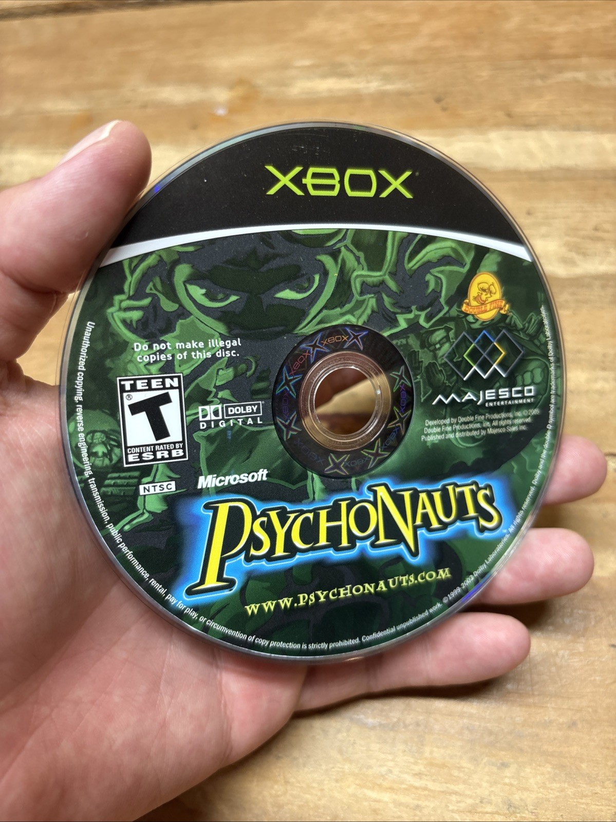Psychonauts Xbox Game 2005 Release, Disc Only Tested And Works Fast Shipping