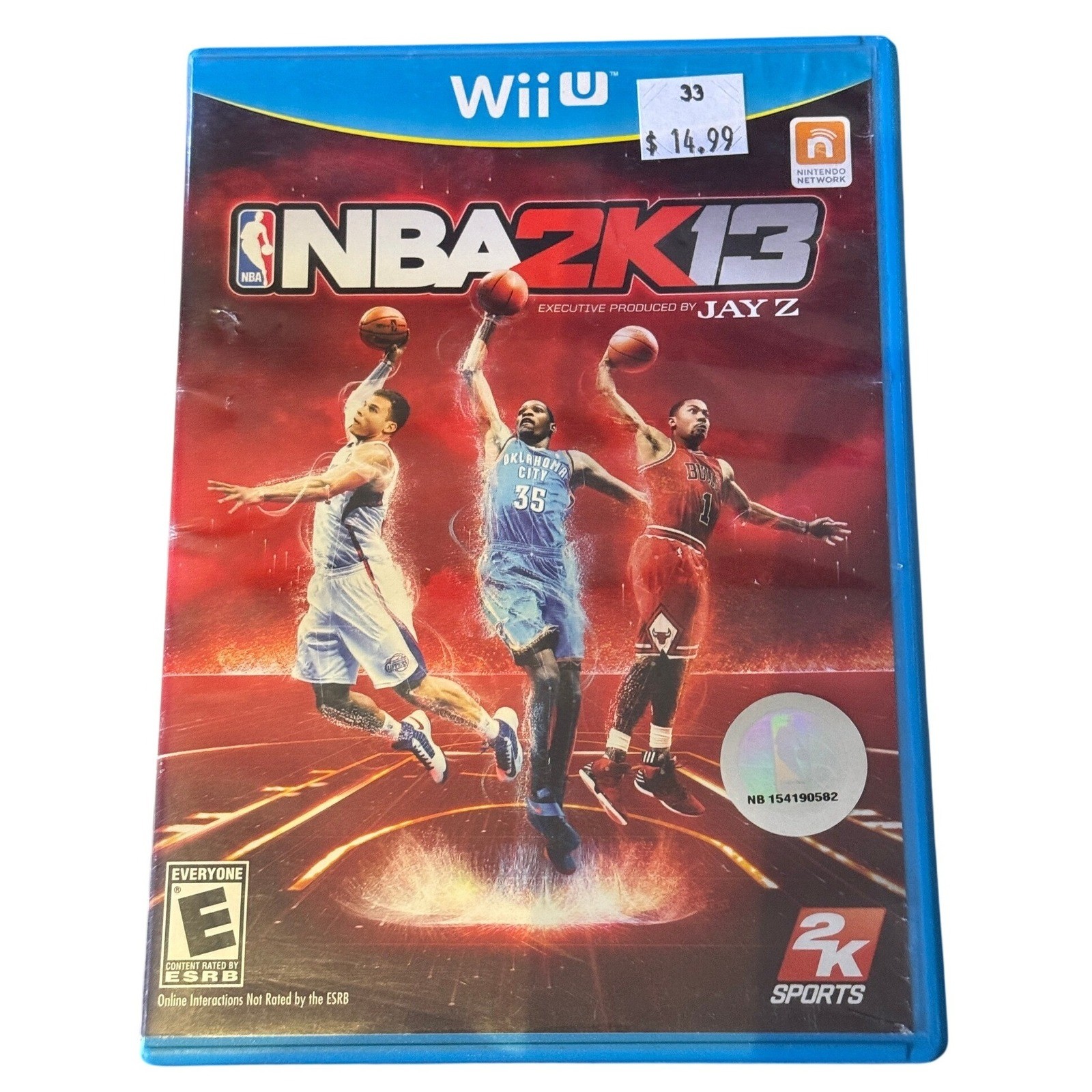 NBA 2K13 Nintendo Wii U Sports Basketball Video Game 2012 Physical Disc