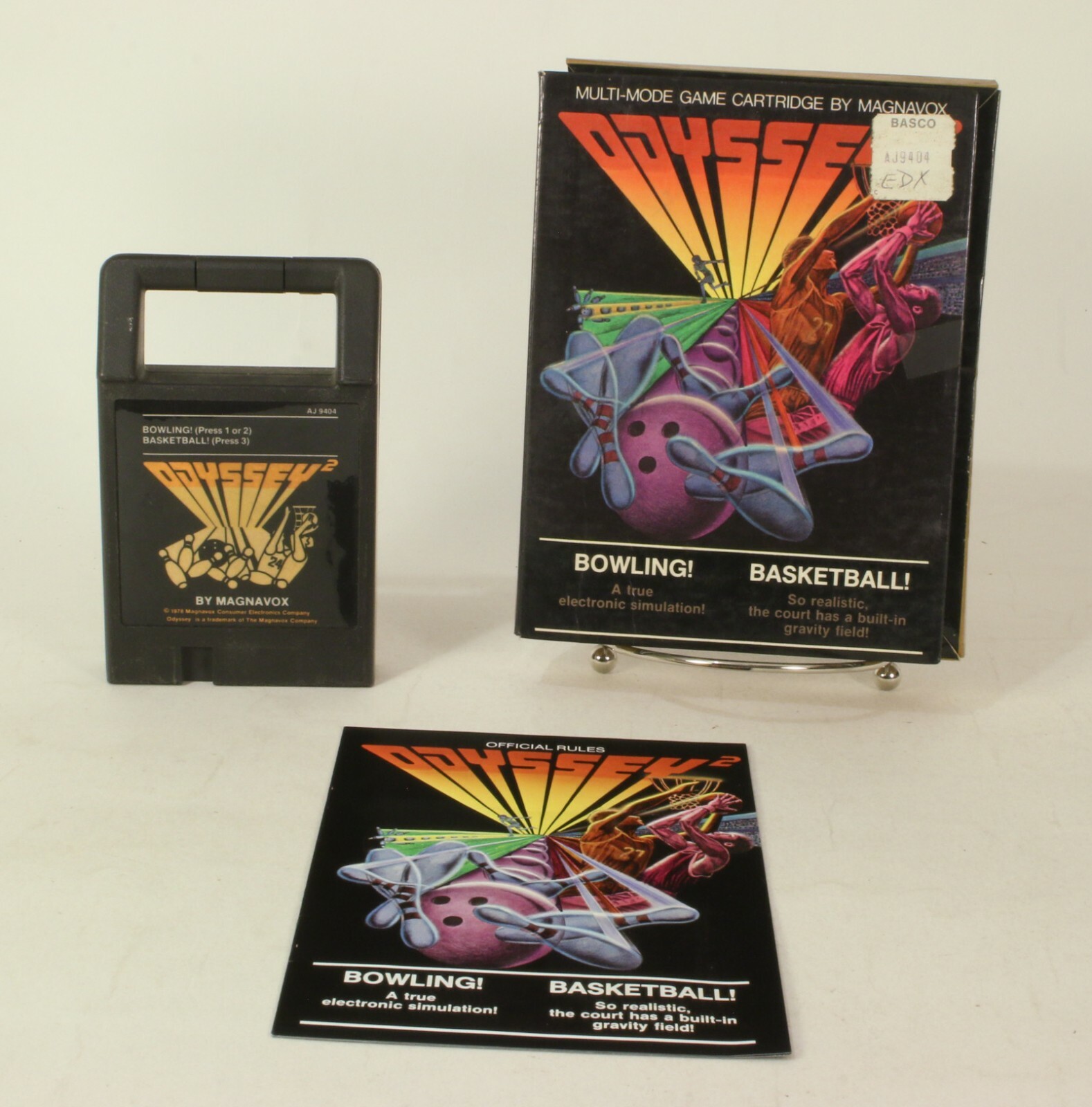 Vintage Odyssey 2 Boxed Game Bowling! Basketball!