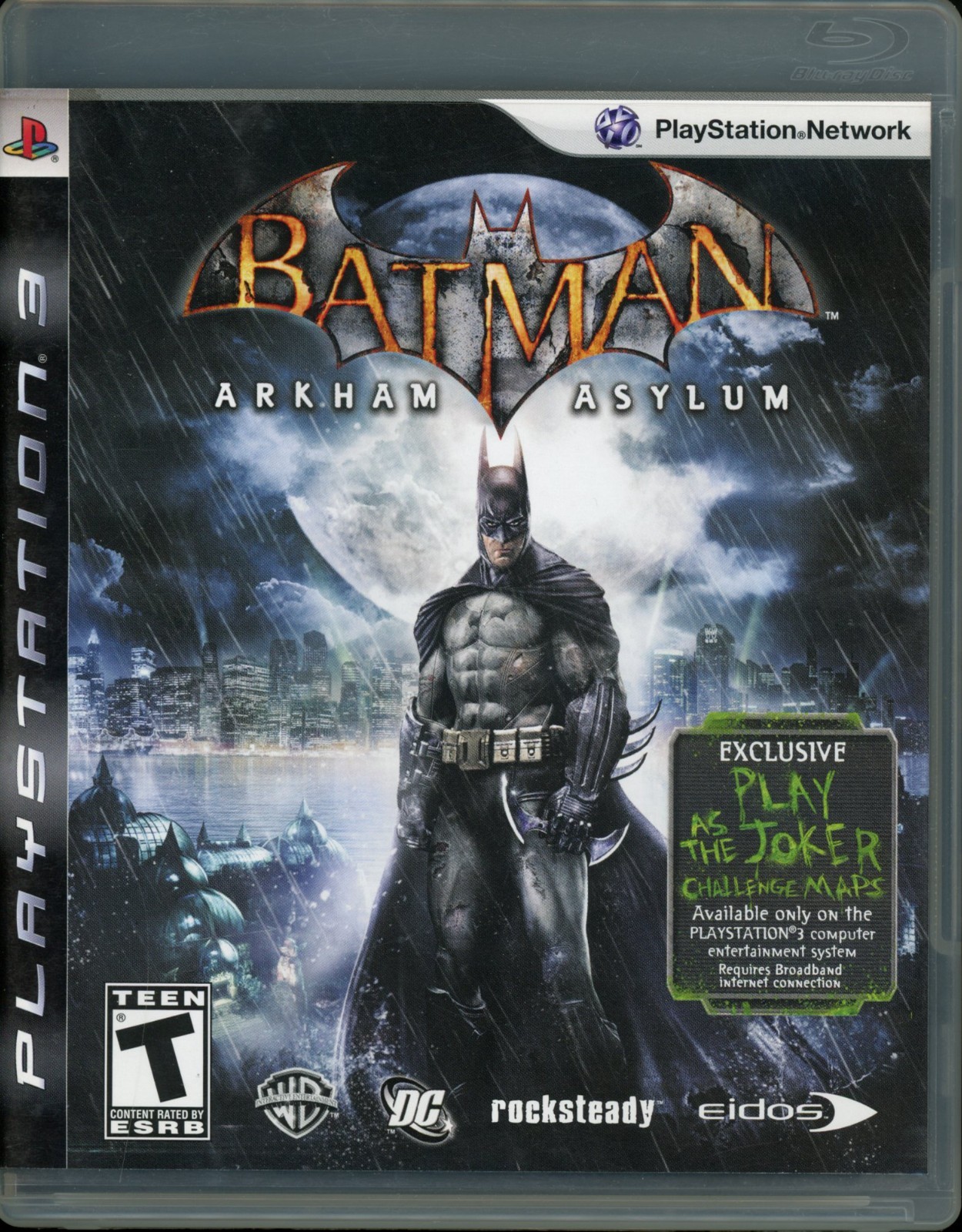 PS3 PlayStation 3 Batman Arkham Asylum Game Untested Pre-Owned
