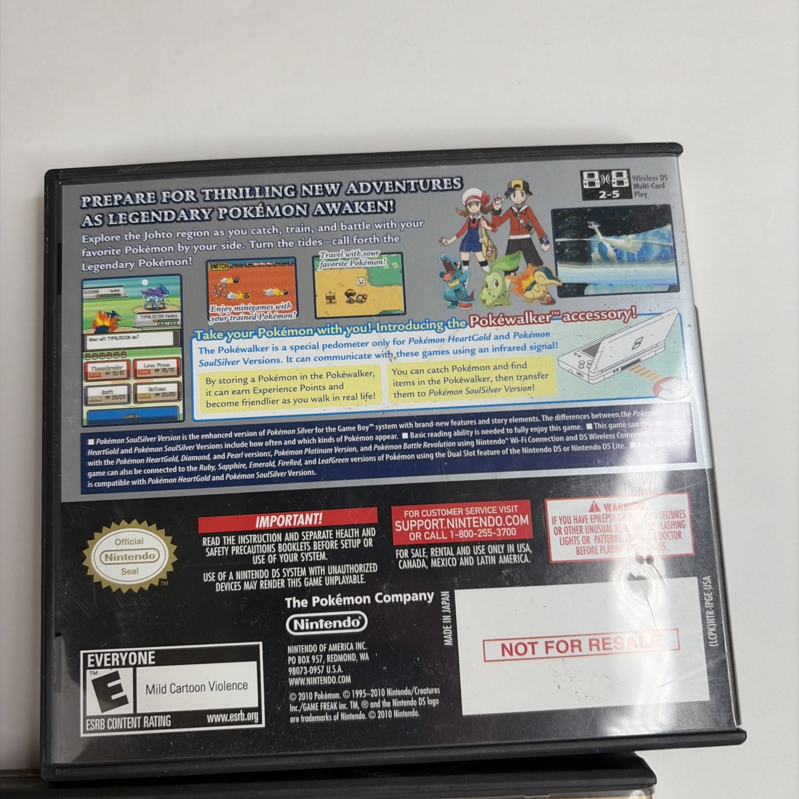 Pokemon: SoulSilver + HeartGold Nintendo DS LOT Authentic In Original Box