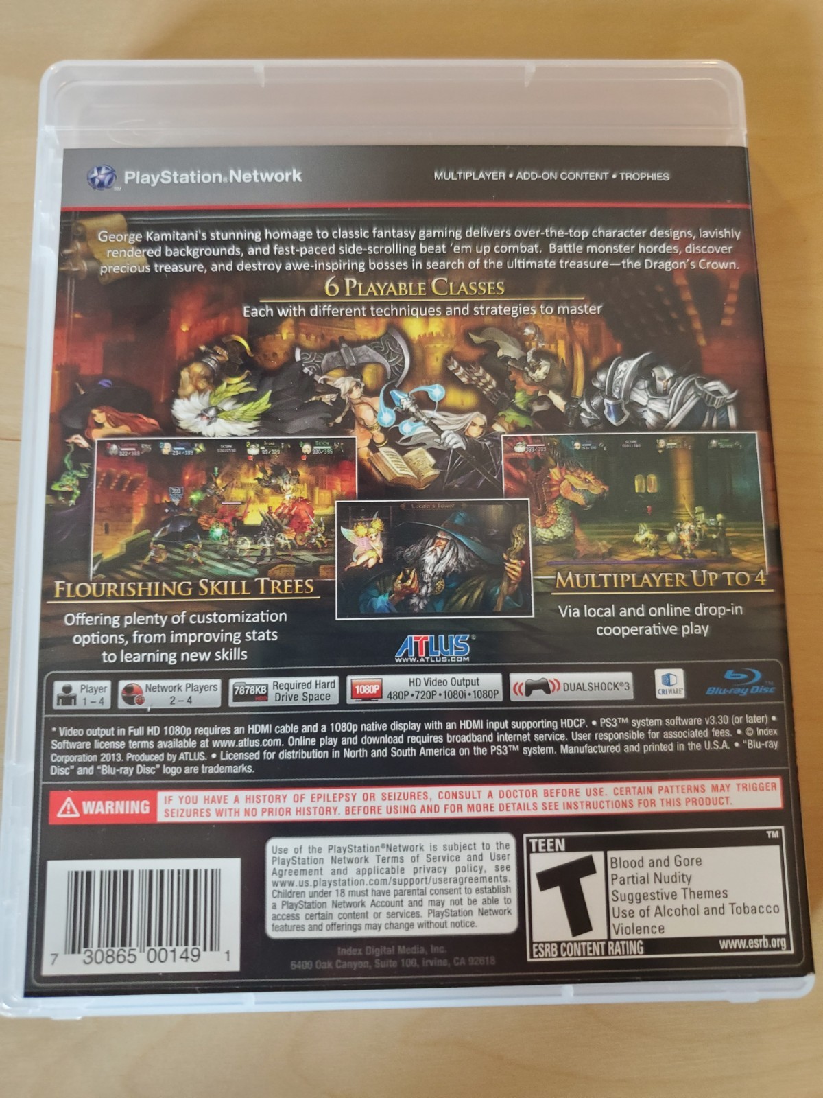 Dragon’s Crown PlayStation 3 PS3 With Brochure Tested And Working ARPG