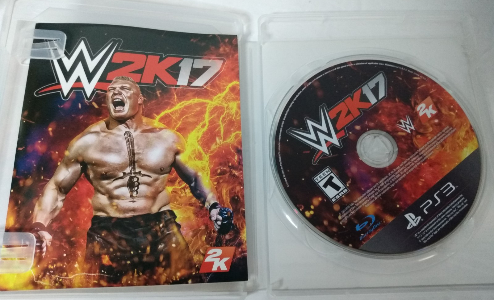 WWE 2K17 (Sony PlayStation 3 2016) CIB w/ Manual Wrestling Brock Lesnar Rasslin!