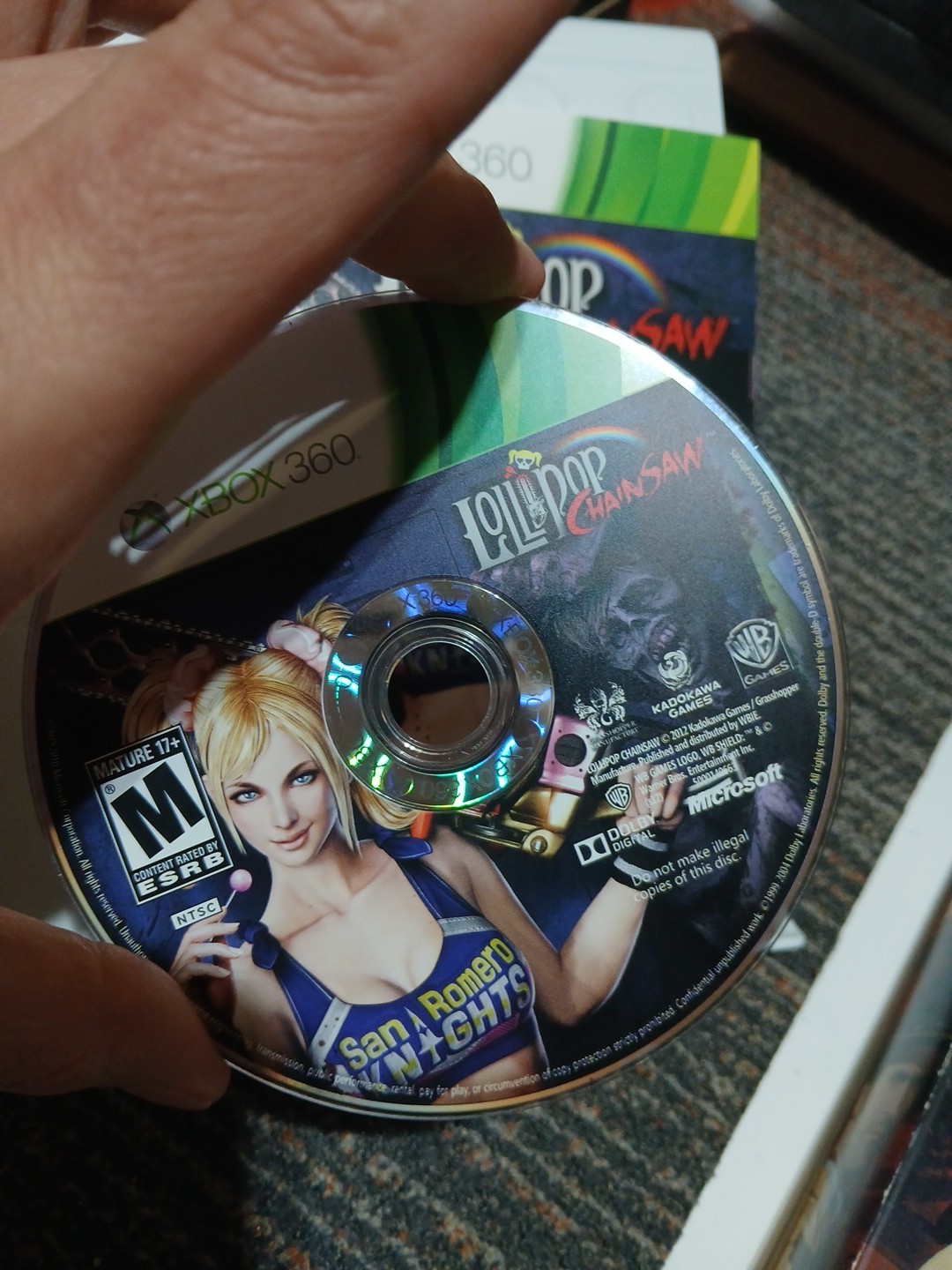 Lollipop Chainsaw (Microsoft Xbox 360, 2012) Complete CIB Tested Working