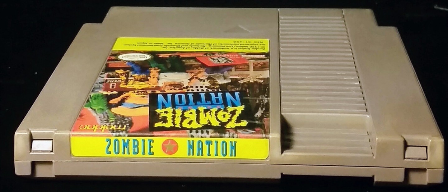 Nintendo Zombie Nation NES Game Cartridge 1990 NTSC-U/C Meldac