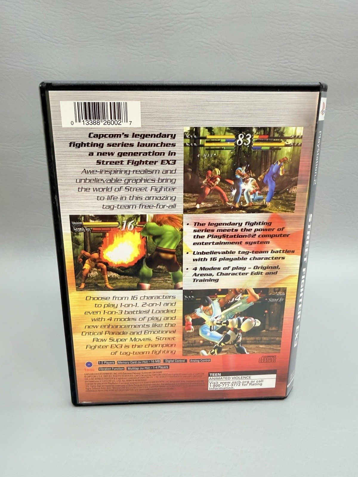 Street Fighter EX3 (Sony PlayStation 2, 2000) PS2 CIB – Excellent – 1Y Warranty