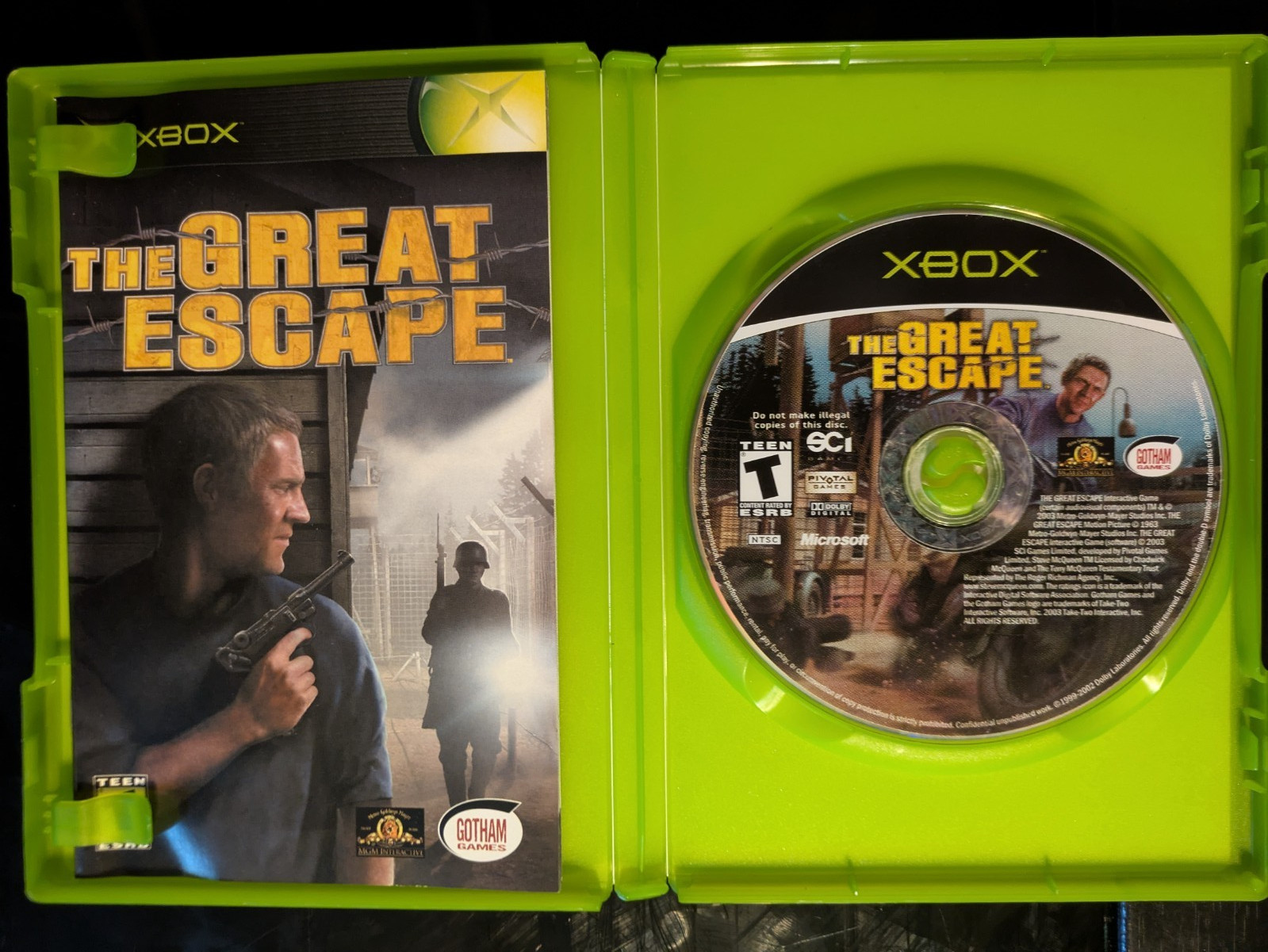 The Great Escape (Microsoft Xbox, 2003) ****TESTED****