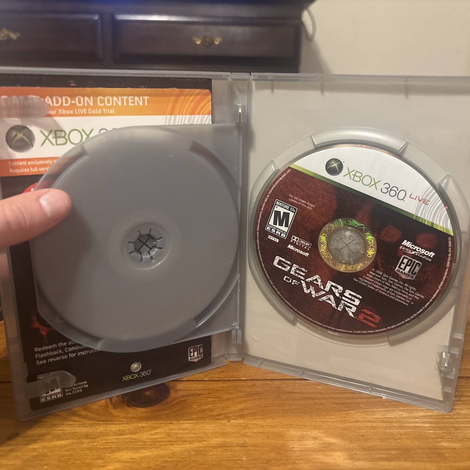 Gears of War Triple Pack (Microsoft Xbox 360, 2011) CIB UNUSED CODE