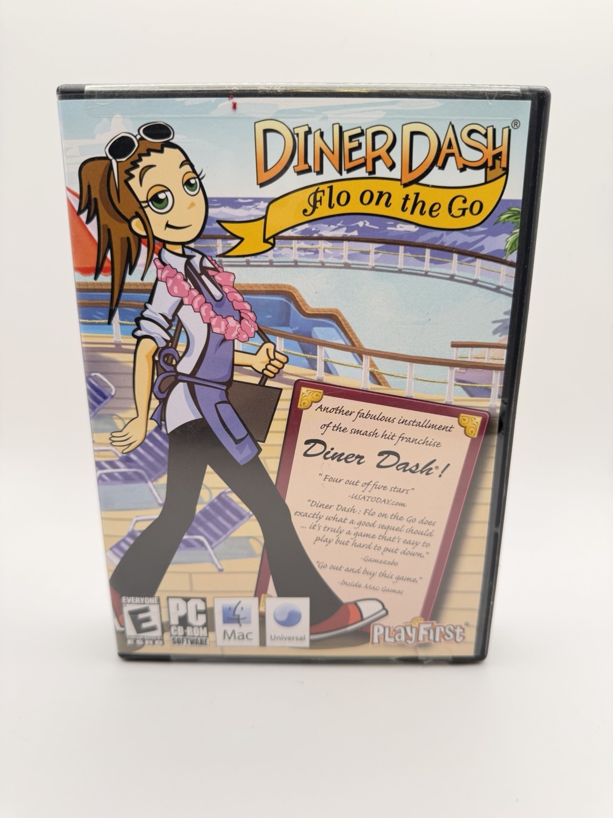 Diner Dash: Flo on the Go CD-ROM Game By PlayFirst. PC/MAC 2006