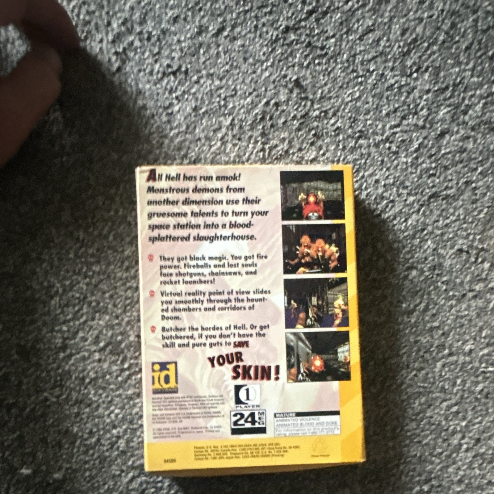 SEGA Sega 32X Doom Shooter Game w/ Box Manual Insert M – Mature