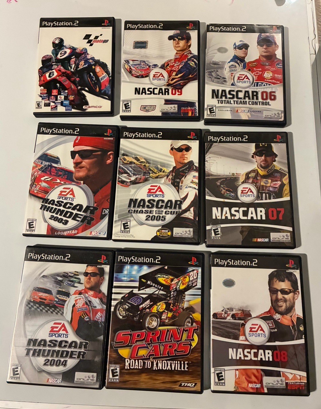 Playstation 2 PS2 Racing Games Lot Of 6+ NASCAR MotoGP – Untested READ DESC!