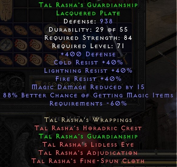 D2R LADDER S8 Softcore 💥 Tal Rasha’s Armor 💥 Diablo 2 Resurrected PC