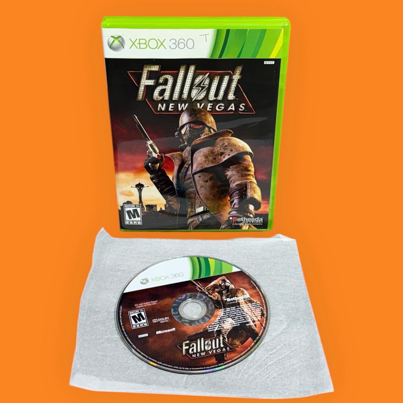 MINT💿! Fallout New Vegas NO MANUAL VG Refurbished +1yr Warranty Xbox 360