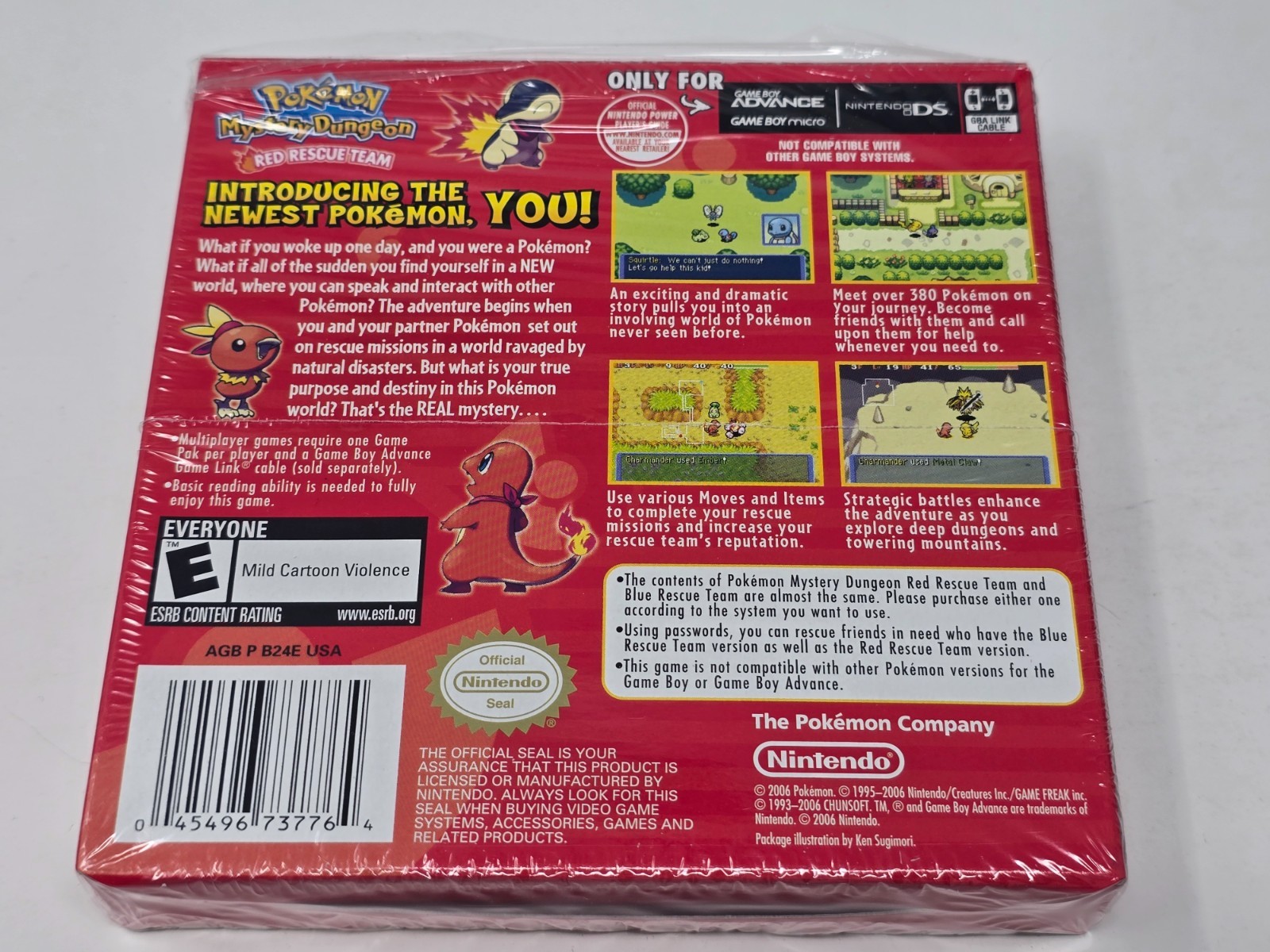 Pokemon Mystery Dungeon: Red Rescue Team (Nintendo GBA 2006) Complete Mint