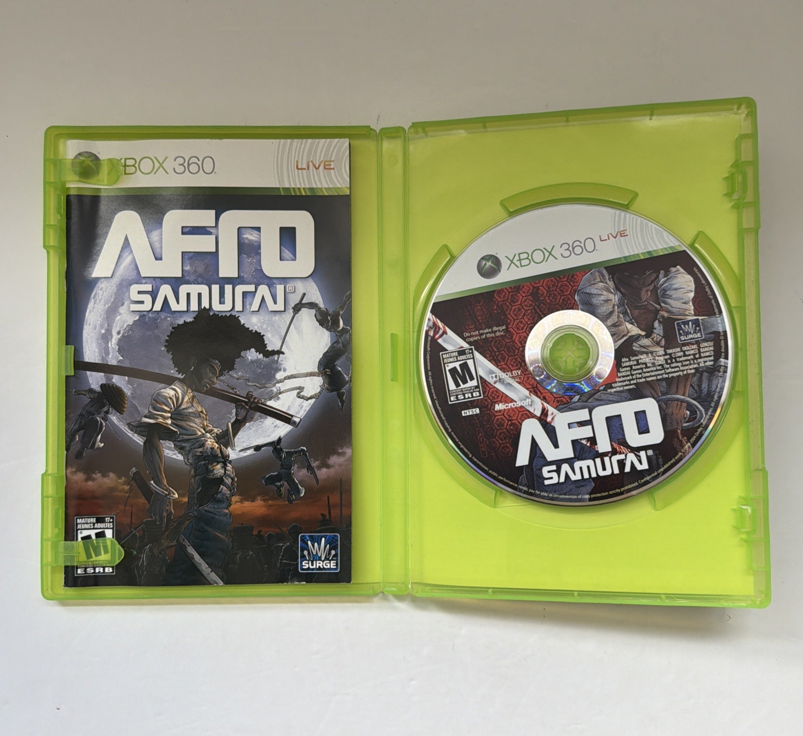 Afro Samurai (Microsoft Xbox 360, 2009) CIB Complete W/ Manual Tested
