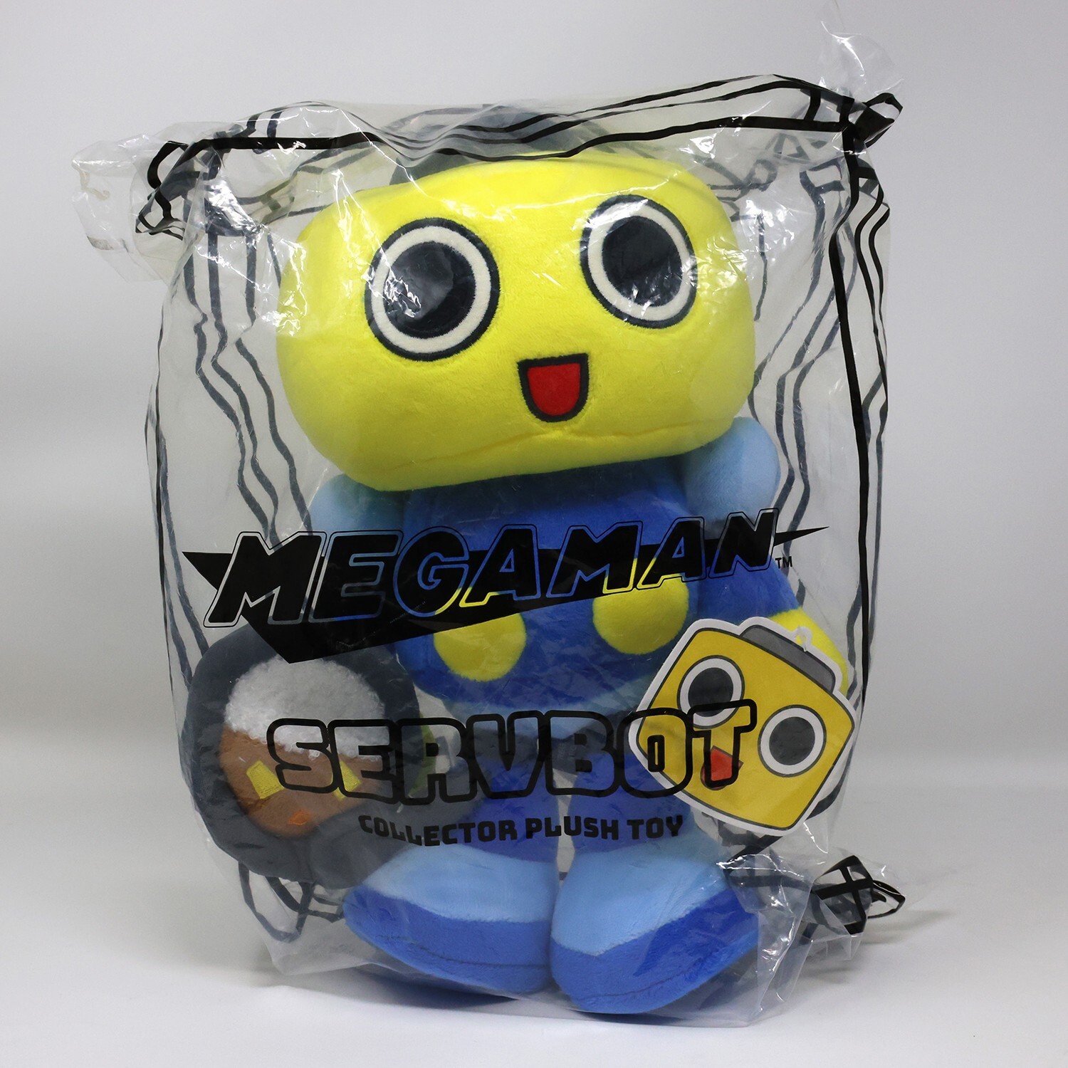 Mega Man Legends 10″ Posable Servbot Robot Plush Figure Magnetic Dish Tron Bonne