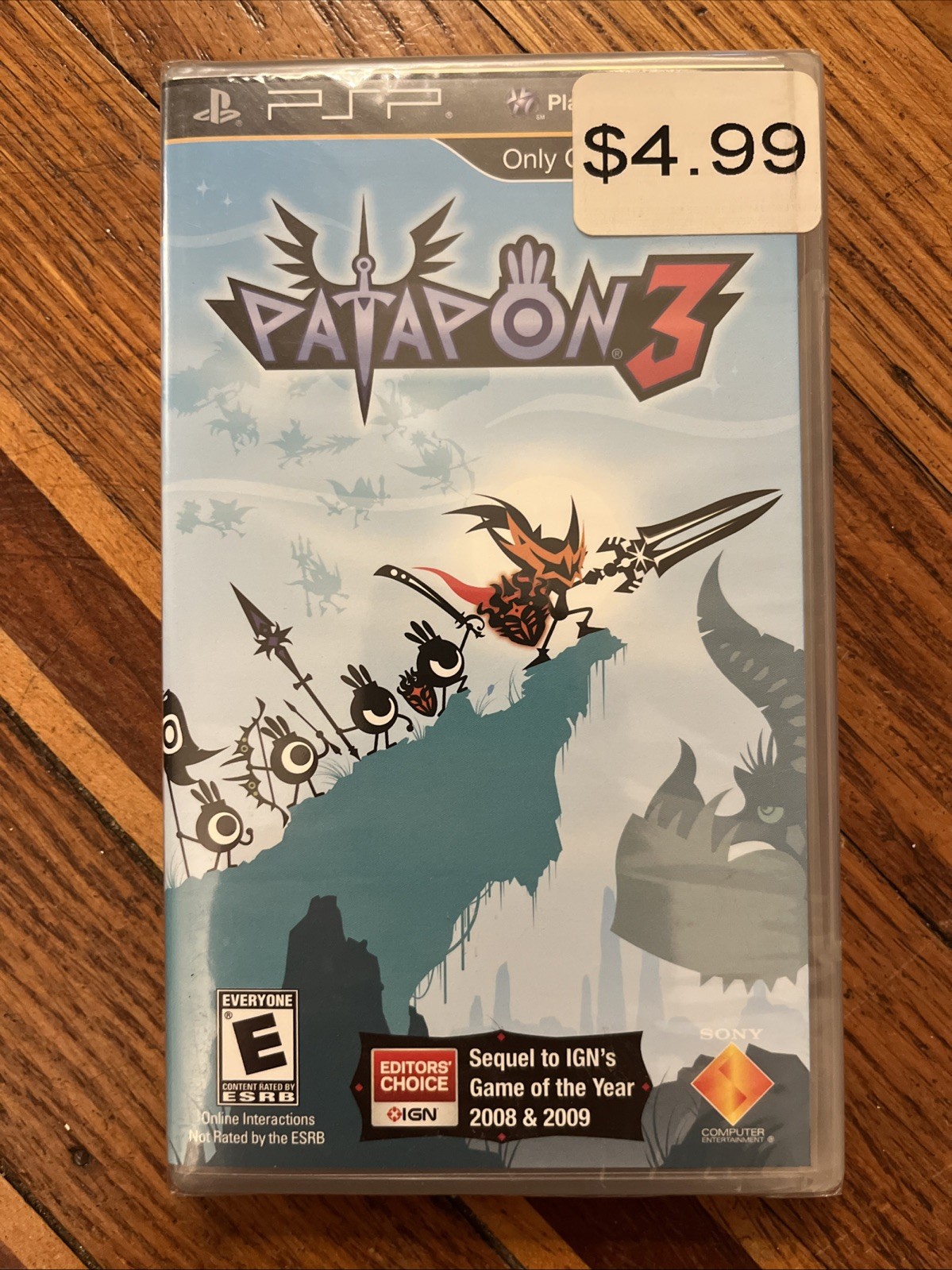 Patapon 1 & 3 Lot Physical Disc Version PlayStation Portable PSP Brand New Seal
