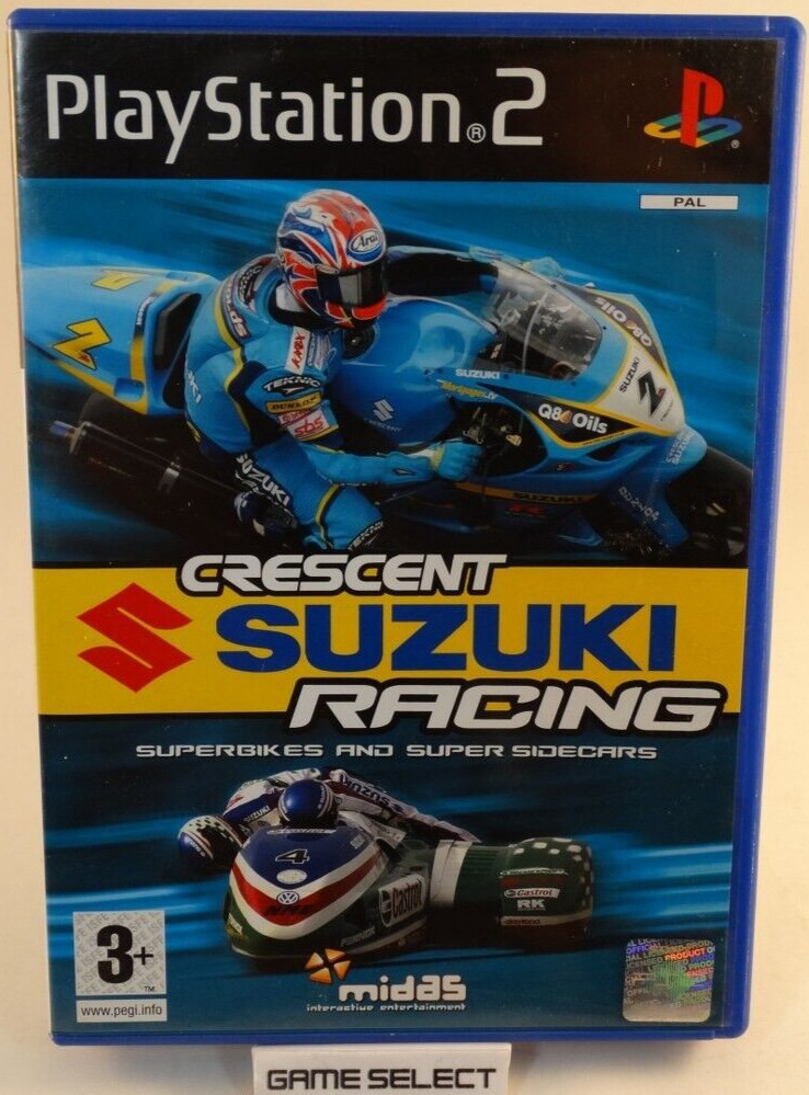CRESCENT SUZUKI RACING Complete PAL PlayStation 2 Sony PS2 Racing Game