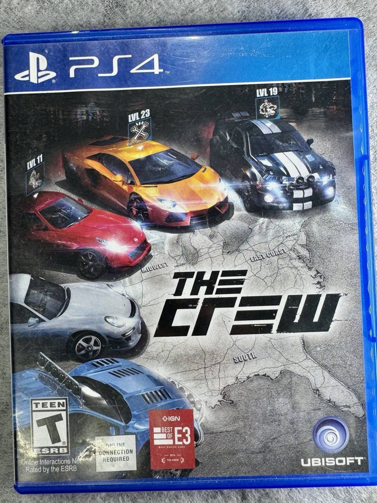 PS4 The Crew PlayStation 4 No Scratches Racing Game / Internet Required