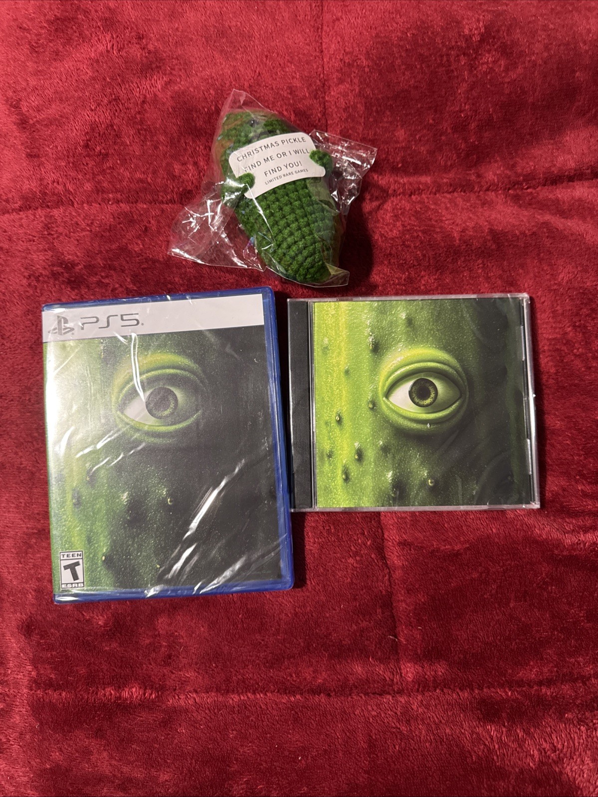 The Christmas Pickle & OST (PlayStation 5 PS5) New, Limited Rare Games + Plush