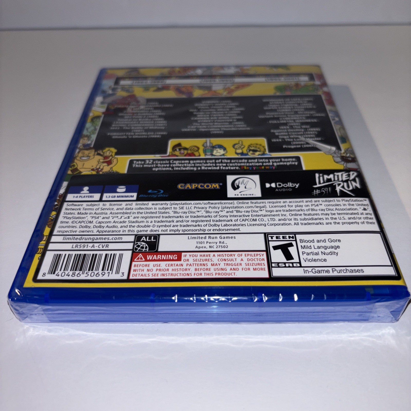 CAPCOM ARCADE STADIUM MAIN COLLECTION ART VARIANT LIMITED RUN GAME U.S. ESRB NEW